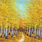 Nordic style Hand painted oil painting on canvas"forest"60x90CM(23.6"x35.4")Unframed-57