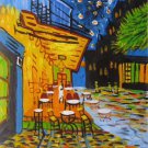Hand painted oil painting on canvas"Street view"30x40CM(12"x16")Unframed-71