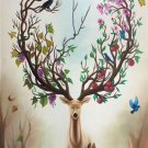 Simple modern Hand painted oil painting on canvas"Milu Deer"60x120CM(23.6"x47.2")Unframed-16