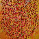 Simple modern Hand painted oil painting on canvas"chili"60x120CM(23.6"x47.2")Unframed-77