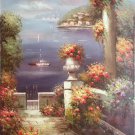 Mediterranean Hand painted oil painting on canvas"Sea view Villa"60x90CM(23.6"x35.4")Unframed-86 Mediterranean Hand painted oil painting on canvas"Sea view Villa"60x90CM(23.6"x35.4")Unframed-86