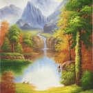 Hand painted oil painting on canvas"Creek"60x120CM(23.6"x47.2")Unframed-384 Hand painted oil painting on canvas"Creek"60x120CM(23.6"x47.2")Unframed-384