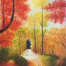Hand painted oil painting on canvas"Creek"60x120CM(23.6"x47.2")Unframed-387