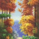 Hand painted oil painting on canvas"Creek"60x120CM(23.6"x47.2")Unframed-389