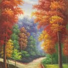 Hand painted oil painting on canvas"Creek"60x120CM(23.6"x47.2")Unframed-390