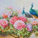 Hand painted oil painting on canvas"Peony"70x180CM(30"x72")Unframed-25
