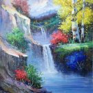 Hand painted oil painting on canvas"Creek"60x90CM(23.6"x35.4")Unframed-410