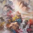 Hand painted oil painting on canvas"Creek"60x90CM(23.6"x35.4")Unframed-417