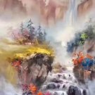 Hand painted oil painting on canvas"Creek"60x90CM(23.6"x35.4")Unframed-419 Hand painted oil painting on canvas"Creek"60x90CM(23.6"x35.4")Unframed-419