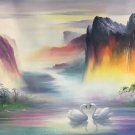 Hand painted oil painting on canvas"Creek"60x90CM(23.6"x35.4")Unframed-423