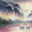 Hand painted oil painting on canvas"Creek"60x90CM(23.6"x35.4")Unframed-425 Hand painted oil painting on canvas"Creek"60x90CM(23.6"x35.4")Unframed-425