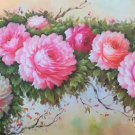 Hand painted oil painting on canvas"Peony"70x180CM(30"x72")Unframed-32