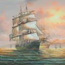 Simple modern Hand painted oil painting on canvas"Adventure sailboat"50x60CM(19.7"x23.6")Unframed-62 Simple modern Hand painted oil painting on canvas"Adventure sailboat"50x60CM(19.7"x23.6")Unframed-62