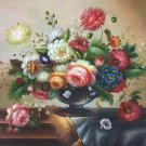 Hand painted oil painting on canvas"Flowers"60x90CM(24"x36")Unframed-43