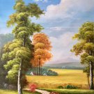 Hand painted oil painting on canvas"Creek"60x90CM(23.6"x35.4")Unframed-433