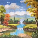 Hand painted oil painting on canvas"Creek"60x90CM(23.6"x35.4")Unframed-434 Hand painted oil painting on canvas"Creek"60x90CM(23.6"x35.4")Unframed-434