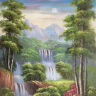 Hand painted oil painting on canvas"Creek"60x90CM(23.6"x35.4")Unframed-435 Hand painted oil painting on canvas"Creek"60x90CM(23.6"x35.4")Unframed-435