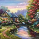 European style Hand-painted oil painting on canvas"mind home"50x60CM(19.7"x23.6")Unframed-11