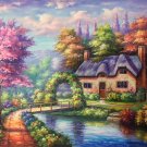 European style Hand-painted oil painting on canvas"mind home"50x60CM(19.7"x23.6")Unframed-18