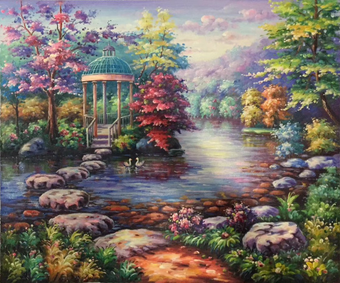 European style Hand-painted oil painting on canvas