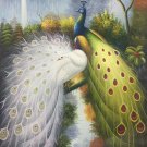 Simple modern Hand painted oil painting on canvas"Gorgeous peacock"60x90CM(23.6"x35.4")Unframed-74