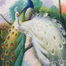 Simple modern Hand painted oil painting on canvas"Gorgeous peacock"60x120CM(23.6"x47.2")Unframed-83