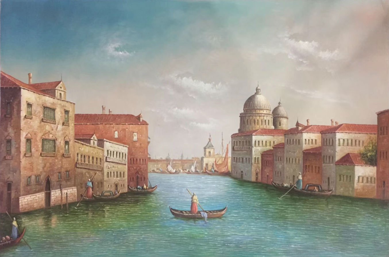 European Style Hand Painted Oil Painting On Canvas Venice 60x90cm 23 6