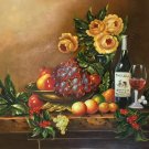 handpainted oil painting on canvas Art Decor"Grape wine"50x60CM(19.7"x23.6")Unframed-75