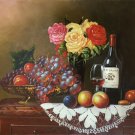 handpainted oil painting on canvas Art Decor"Grape wine"50x60CM(19.7"x23.6")Unframed-77