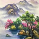 Hand painted oil painting on canvas"Creek"50x60CM(19.7"x23.6")Unframed-464