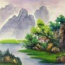 Hand painted oil painting on canvas"Creek"50x60CM(19.7"x23.6")Unframed-465