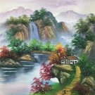 Hand painted oil painting on canvas"Creek"50x60CM(19.7"x23.6")Unframed-468 Hand painted oil painting on canvas"Creek"50x60CM(19.7"x23.6")Unframed-468