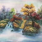 Hand painted oil painting on canvas"Creek"50x60CM(19.7"x23.6")Unframed-471