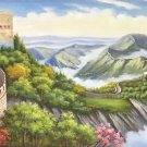 Chinese style Hand painted oil painting on canvas"Great Wall"70x180CM(27.6"x70.9")Unframed-10