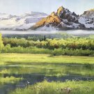 American style Hand painted oil painting on canvas"Creek"70x180CM(27.6"x70.9")Unframed-481