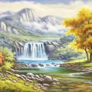 American style Hand painted oil painting on canvas"Creek"70x180CM(27.6"x70.9")Unframed-486