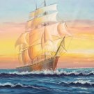 Simple modern Hand painted oil painting on canvas"Adventure sailboat"60x120CM(24"x48")Unframed-66 Simple modern Hand painted oil painting on canvas"Adventure sailboat"60x120CM(24"x48")Unframed-66