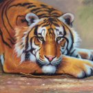 Simple modern Hand painted oil painting on canvas"tiger"60x90CM(23.6"x35.4")Unframed-15