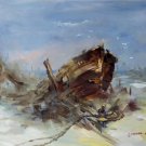 Simple modern Hand painted oil painting on canvas"Fishing boat"50x60CM(19.7"x23.6")Unframed-72 Simple modern Hand painted oil painting on canvas"Fishing boat"50x60CM(19.7"x23.6")Unframed-72