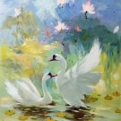 Simple modern Hand painted oil painting on canvas"Cute duck"50x60CM(20"x24")Unframed-06 Simple modern Hand painted oil painting on canvas"Cute duck"50x60CM(20"x24")Unframed-06