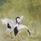 Chinese style Hand painted oil painting on canvas"Red-crowned crane"60x90CM(24"x36")Unframed-05