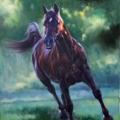 Simple modern Hand painted oil painting on canvas"Akhal-teke horses"60x90CM(23.6"x35.4")Unframed-49