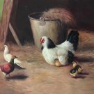 Simple modern Hand painted oil painting on canvas"Chick"60x90CM(24"x36")Unframed-04