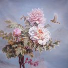 Hand painted oil painting on canvas"Peony"100x100CM(40"x40")Unframed-33