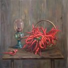 Hand painted oil painting on canvas"bumper harvest fruits"80x80CM(33"x33")Unframed-79