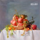 Hand painted oil painting on canvas"bumper harvest fruits"80x80CM(33"x33")Unframed-80