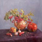Hand painted oil painting on canvas"bumper harvest fruits"80x80CM(33"x33")Unframed-81