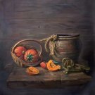 Hand painted oil painting on canvas"bumper harvest fruits"80x80CM(33"x33")Unframed-82