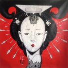 Hand painted oil painting on canvas"Smoking woman"80x80CM(33"x33")Unframed-51