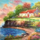 Hand painted oil painting on canvas"Creek"60x120CM(23.6"x47.2")Unframed-512 Hand painted oil painting on canvas"Creek"60x120CM(23.6"x47.2")Unframed-512